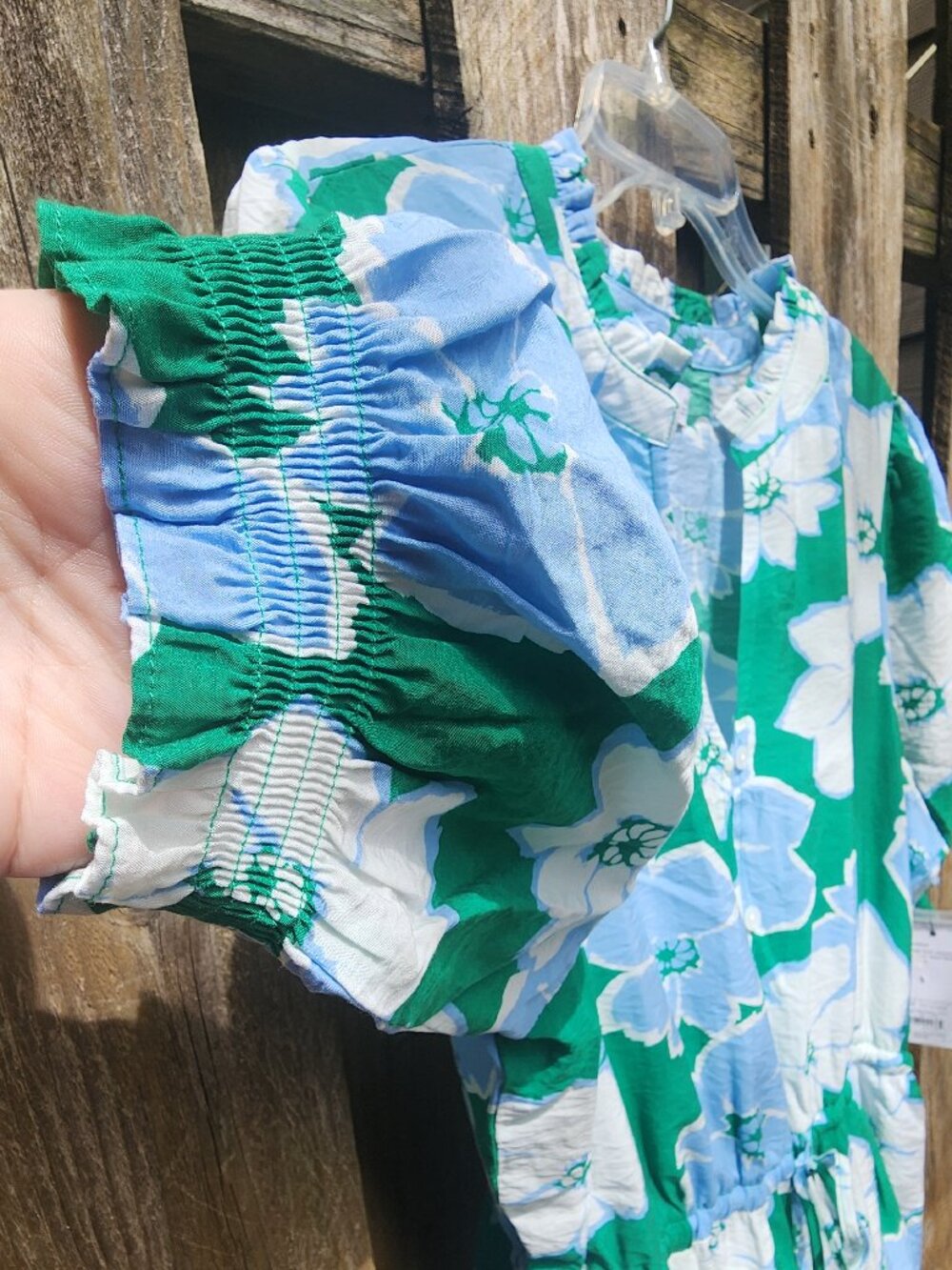 *NWT* Blue & Green Rayon XXL Sonoma midi swing dress - Picture 11 of 16